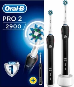 Oral B Oral_B Pro 2 - 2900 - Duoverpakking Elektrische Tandenborstel - Zwart -SmileBright Goedkope Winkel 1017x1200