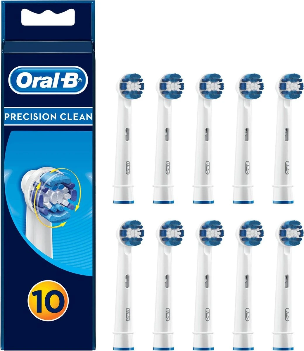 Oral B Oral-B Precison Clean Opzetborstels - 8 +2 Stuks 1 Oral B Oral-B Precison Clean Opzetborstels - 8 +2 Stuks