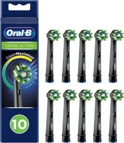 Oral B Oral-B CrossAction - Met CleanMaximiser-technologie - Opzetborstels - Zwart - 10 Stuks -SmileBright Goedkope Winkel 1045x1200