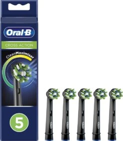 Oral B Oral-B CrossAction Opzetborstel Black Edition Met CleanMaximiser-technologie, Verpakking Van 5 Stuks -SmileBright Goedkope Winkel 1049x1200 1