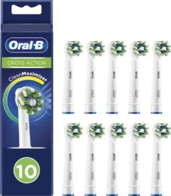 Oral B Oral-B CrossAction - Met CleanMaximiser-technologie - Opzetborstels - 10 Stuks - Brievenbusverpakking -SmileBright Goedkope Winkel 1049x1200