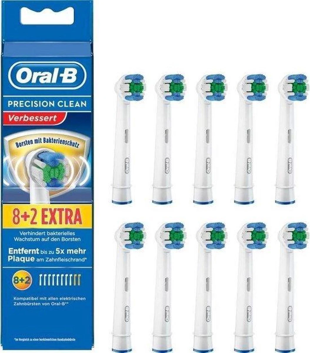Oral B Oral-B Precison Clean Opzetborstels - 8 +2 Stuks 17 Oral B Oral-B Precison Clean Opzetborstels - 8 +2 Stuks - Afbeelding 17