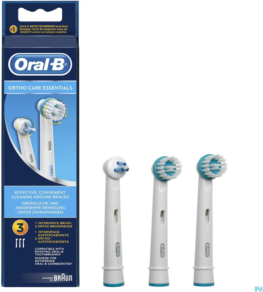 Oral B Oral-B Ortho Care - Opzetborstels - 3 Stuks 6 Oral B Oral-B Ortho Care - Opzetborstels - 3 Stuks - Afbeelding 6