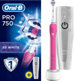 Oral B Oral-B PRO 750 - 3DWhite - Elektrische Tandenborstel - Inclusief Reisetui -SmileBright Goedkope Winkel 1089x1200 2