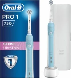 Oral B Oral-B PRO750 Sensi UltraThin - Elektrische Tandenborstel - Inclusief Reisetui