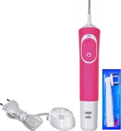 Oral B Oral-B Vitality 100 Roze CrossAction - Elektrische Tandenborstel - Powered By Braun -SmileBright Goedkope Winkel 1109x1200