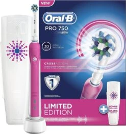 Oral B Oral-B PRO 750 - 3DWhite - Elektrische Tandenborstel - Inclusief Reisetui -SmileBright Goedkope Winkel 1128x1200