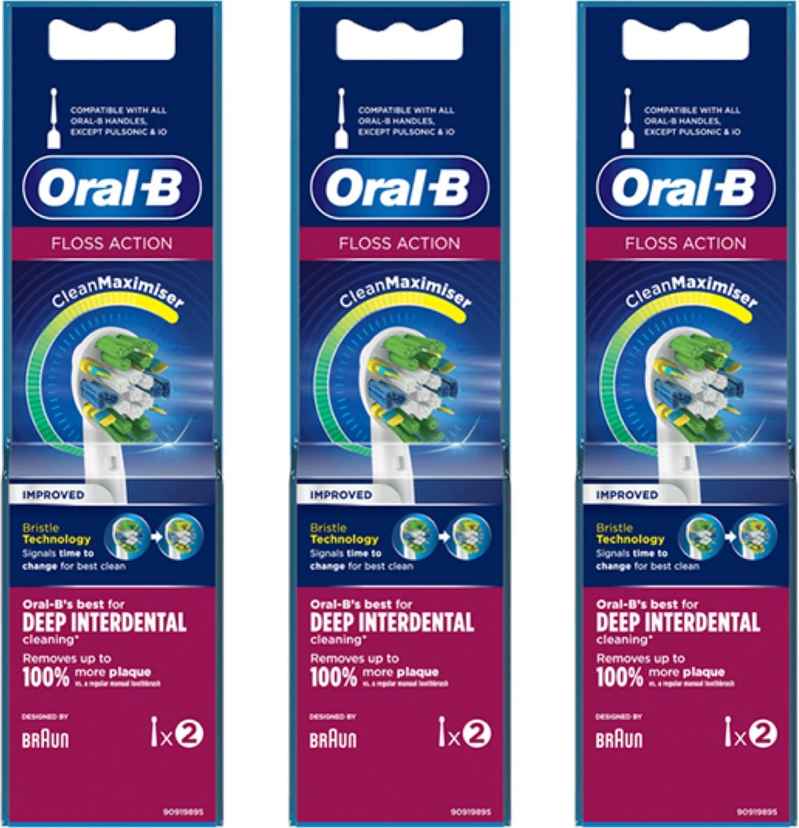 Oral B ORAL-B - Opzetborstels - FLOSS ACTION - Elektrische Tandenborstel Borsteltjes - 6 PACK 1 Oral B ORAL-B - Opzetborstels - FLOSS ACTION - Elektrische Tandenborstel Borsteltjes - 6 PACK