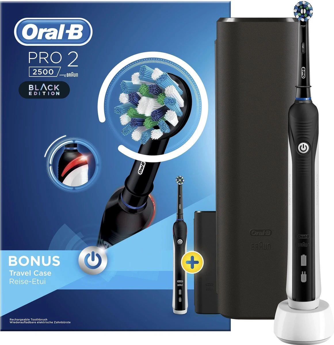 Oral B Oral-B Pro 2 2500 - Zwart - Elektrische Tandenborstel 1 Oral B Oral-B Pro 2 2500 - Zwart - Elektrische Tandenborstel