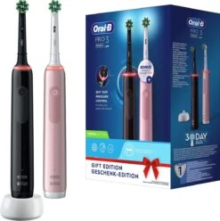 Oral B Oral-B Pro 3 - 3900 - Zwarte En Roze - Elektrische Tandenborstel -SmileBright Goedkope Winkel 1196x1200 4