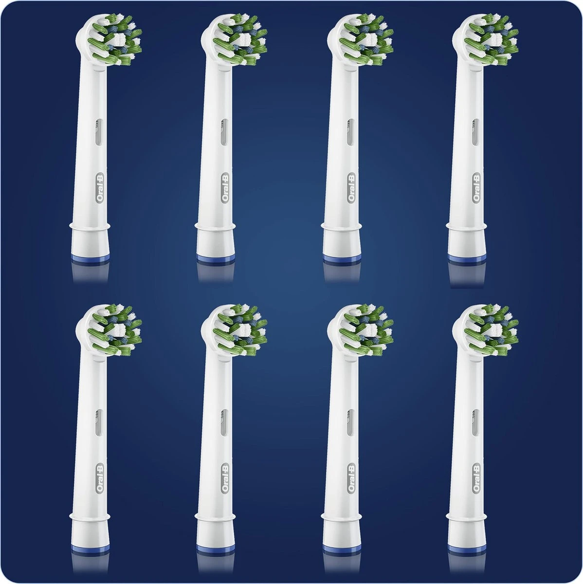 Oral B Oral-B CrossAction - Met CleanMaximiser-technologie - Opzetborstels - 8 Stuks 4 Oral B Oral-B CrossAction - Met CleanMaximiser-technologie - Opzetborstels - 8 Stuks - Afbeelding 4