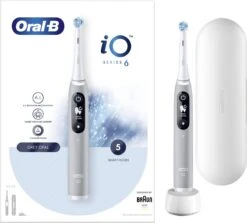 Oral B Oral-B IO - 6 - Opal Grey-Elektrische Tandenborstel Met Revolutionaire Magnetische Technologie Powered By Braun