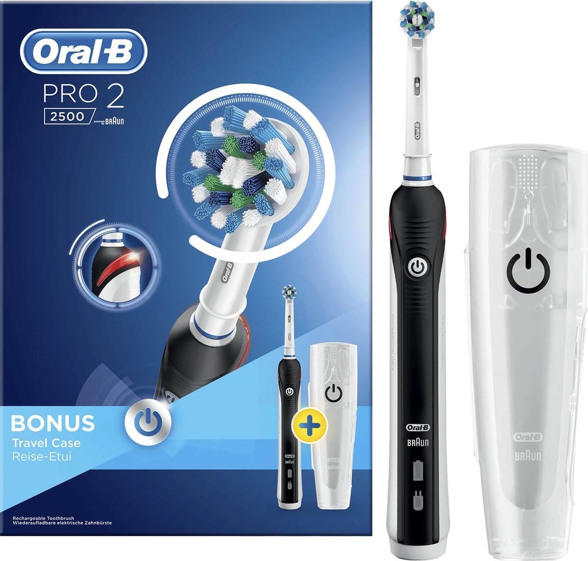 Oral B Oral-B Pro 2 2500 - Zwart - Elektrische Tandenborstel 12 Oral B Oral-B Pro 2 2500 - Zwart - Elektrische Tandenborstel - Afbeelding 12