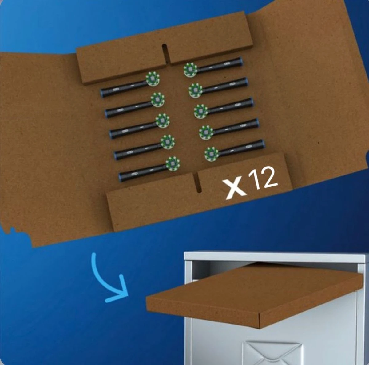 Oral-B CrossAction Opzetborstel Kleur Zwart, Verpakking Van 12 Stuks, Verpakking Van Brievenbusformaat 13 Oral-B CrossAction Opzetborstel Kleur Zwart, Verpakking Van 12 Stuks, Verpakking Van Brievenbusformaat - Afbeelding 13