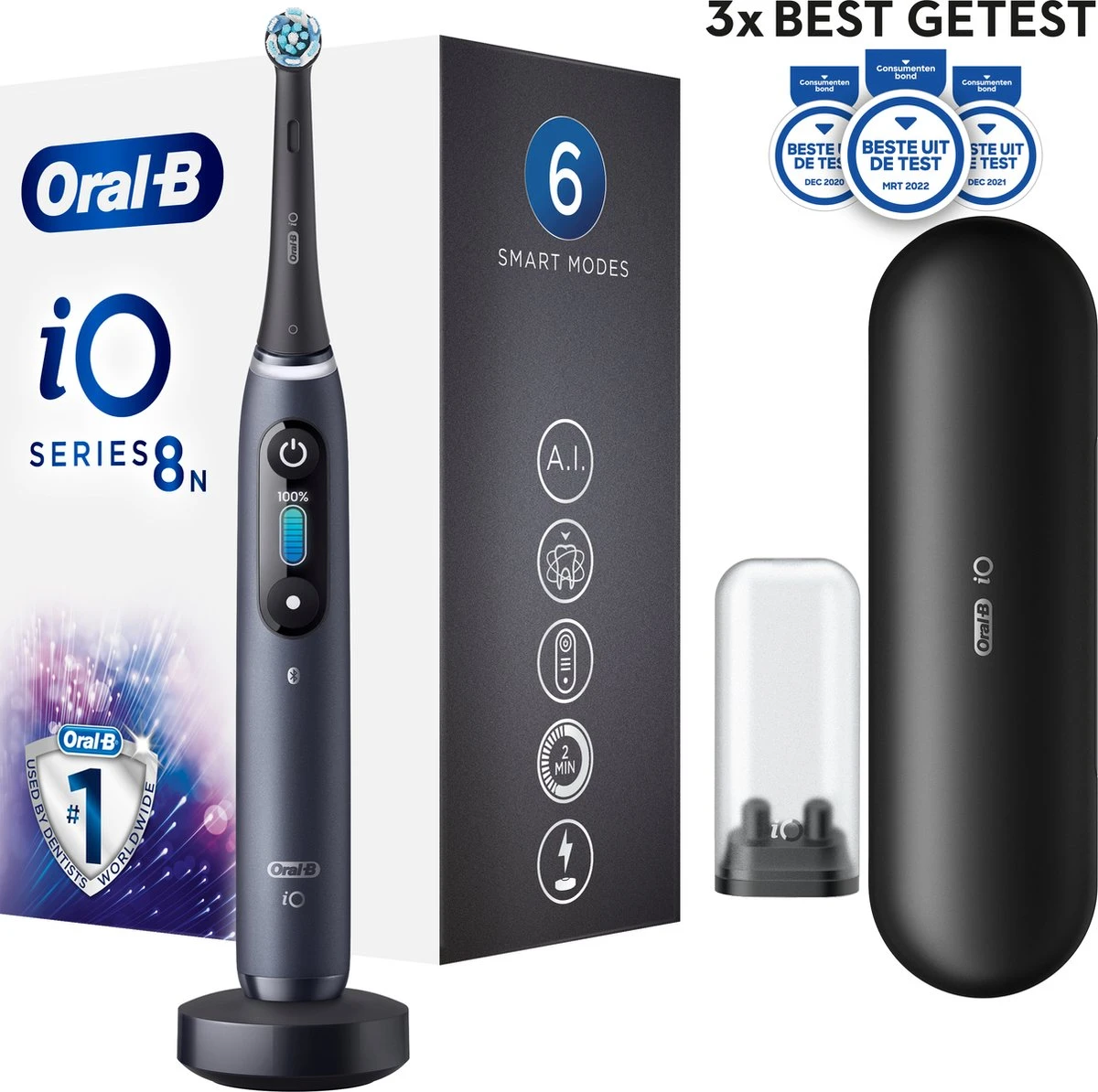 Oral B Oral-B IO 8n - Elektrische Tandenborstel - Zwart 1 Oral B Oral-B IO 8n - Elektrische Tandenborstel - Zwart