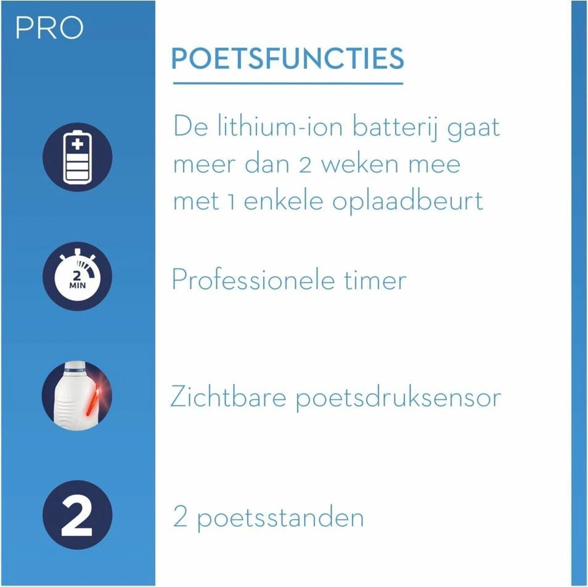 Oral B Oral-B Pro 2 2700 - Sensi Ultra Thin - Elektrische Tandenborstel - Wit 12 Oral B Oral-B Pro 2 2700 - Sensi Ultra Thin - Elektrische Tandenborstel - Wit - Afbeelding 12