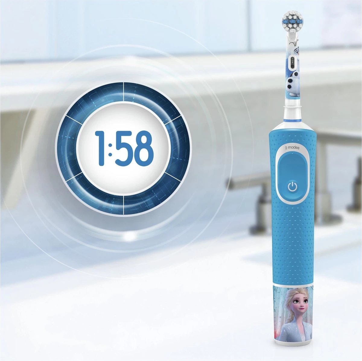 Oral B Oral-B Kids Elektrische Tandenborstel - Disney Frozen - Voor Kinderen Vanaf 3 Jaar 5 Oral B Oral-B Kids Elektrische Tandenborstel - Disney Frozen - Voor Kinderen Vanaf 3 Jaar - Afbeelding 5