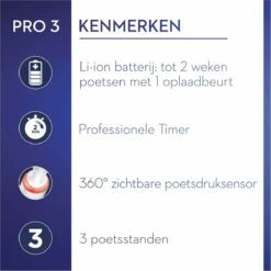 Oral B Oral-B Pro 3 3900 - Elektrische Tandenborstel - Duoverpakking 2 Stuks -SmileBright Goedkope Winkel 1200x1200 190