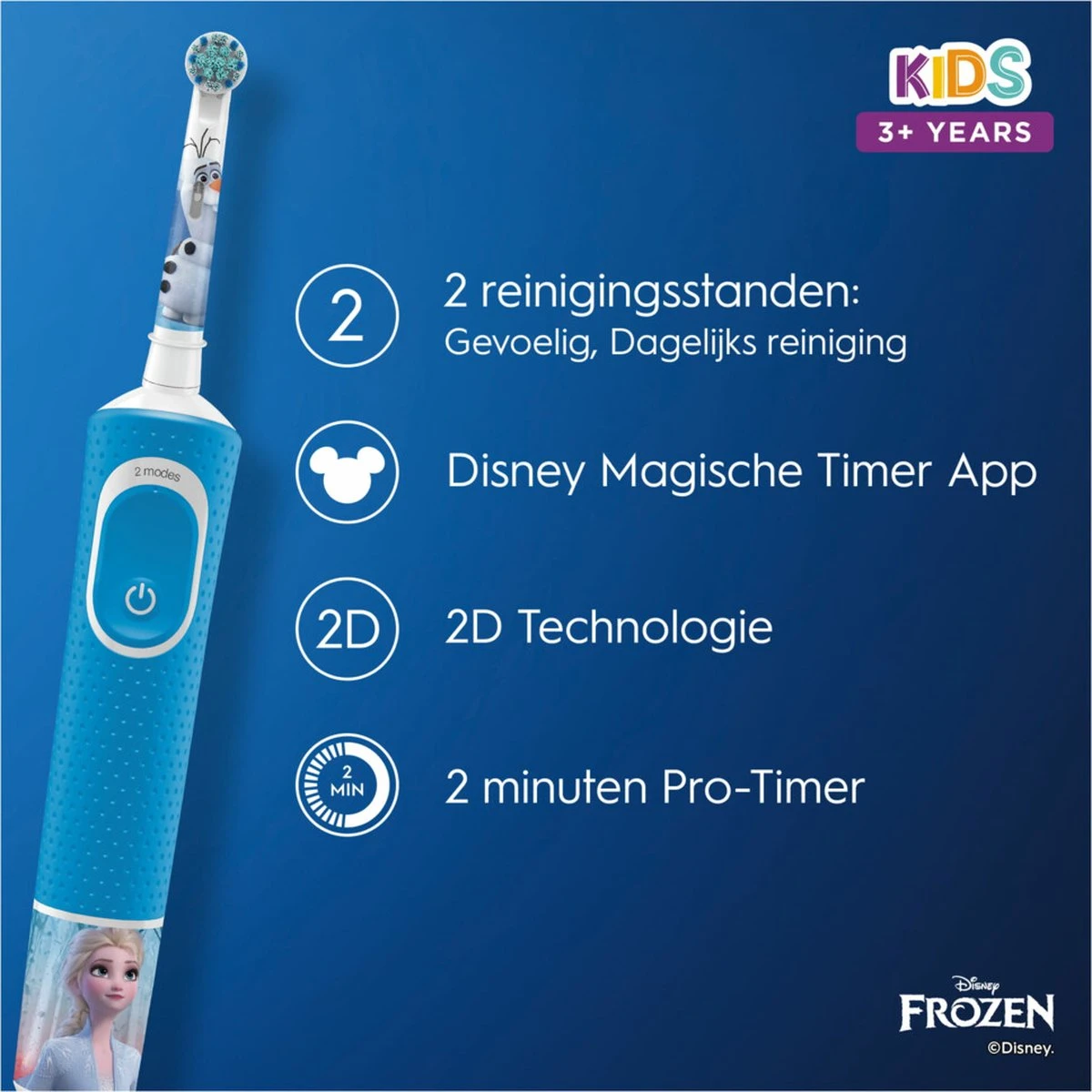 Oral B Oral-B Kids Elektrische Tandenborstel - Disney Frozen - Voor Kinderen Vanaf 3 Jaar 11 Oral B Oral-B Kids Elektrische Tandenborstel - Disney Frozen - Voor Kinderen Vanaf 3 Jaar - Afbeelding 11