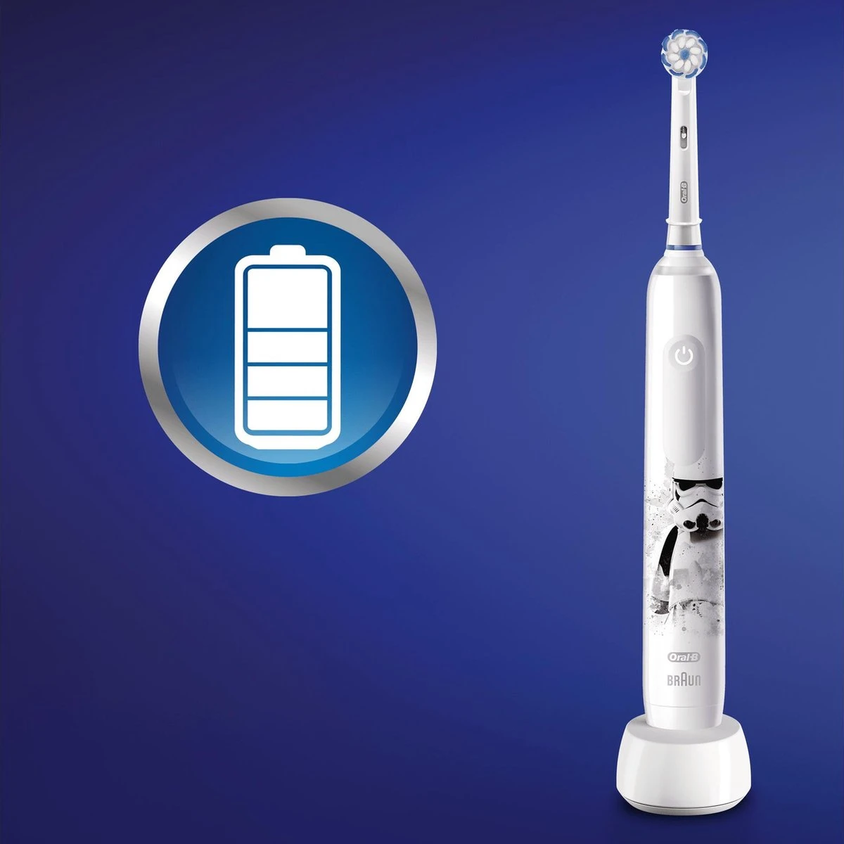 Oral B Oral-B Junior Star Wars - Elektrische Tandenborstel - Powered By Braun - 1 Handvat En 1 Opzetborstel 6 Oral B Oral-B Junior Star Wars - Elektrische Tandenborstel - Powered By Braun - 1 Handvat En 1 Opzetborstel - Afbeelding 6