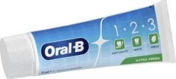 Oral B Oral-B 1.2.3 Mint Frisse - Tandpasta - 6 X75 Ml -SmileBright Goedkope Winkel 1200x537