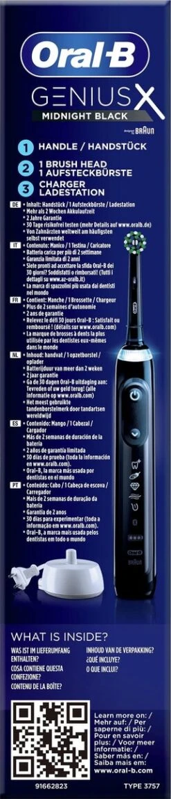 Oral B Oral-B Genius X - Special Editie - Zwart - Elektrische Tandenborstel - 1 Handvat En 1 Opzetborstel -SmileBright Goedkope Winkel 258x1200