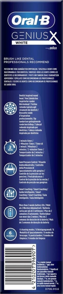 Oral B Oral-B Genius X - Wit - Elektrische Tandenborstel - Ontworpen Door Braun - 1 Handvat En 1 Opzetborstel 19 Oral B Oral-B Genius X - Wit - Elektrische Tandenborstel - Ontworpen Door Braun - 1 Handvat En 1 Opzetborstel -SmileBright Goedkope Winkel 259x1200 1