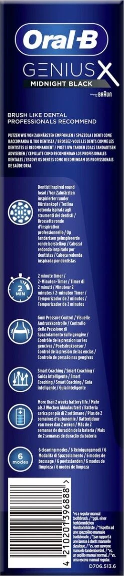 Oral B Oral-B Genius X - Special Editie - Zwart - Elektrische Tandenborstel - 1 Handvat En 1 Opzetborstel -SmileBright Goedkope Winkel 259x1200 2