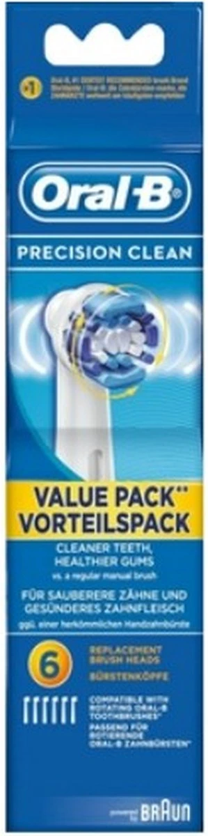 Oral B Oral-B Precision Clean - Opzetborstels - 6 Stuks - Wit 2 Oral B Oral-B Precision Clean - Opzetborstels - 6 Stuks - Wit - Afbeelding 2
