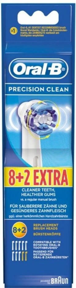 Oral B Oral-B Precison Clean Opzetborstels - 8 +2 Stuks 26 Oral B Oral-B Precison Clean Opzetborstels - 8 +2 Stuks -SmileBright Goedkope Winkel 316x1200