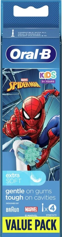 Oral B Oral-B Kids Opzetborstels Met Marvel Spider-Man-figuren, 4 Stuks -SmileBright Goedkope Winkel 318x1200 1