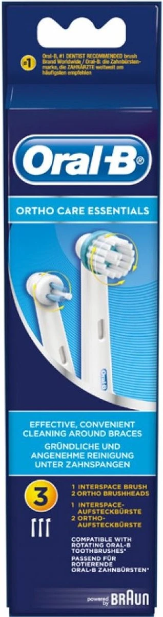 Oral B Oral-B Ortho Care - Opzetborstels - 3 Stuks 14 Oral B Oral-B Ortho Care - Opzetborstels - 3 Stuks - Afbeelding 14