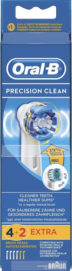 Oral B Oral-B Precision Clean - Opzetborstels - 6 Stuks - Wit 16 Oral B Oral-B Precision Clean - Opzetborstels - 6 Stuks - Wit -SmileBright Goedkope Winkel 321x1200 3