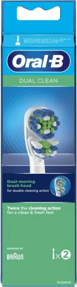 Oral B Oral-B Dual Clean - Opzetborstels - 2 Stuks -SmileBright Goedkope Winkel 323x1200 3