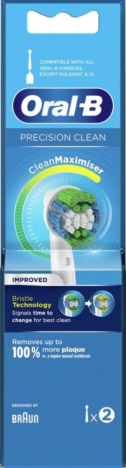 Oral B Oral-B Precision Clean - Met CleanMaximiser-technologie - Opzetborstels - 2 Stuks -SmileBright Goedkope Winkel 325x1200 2