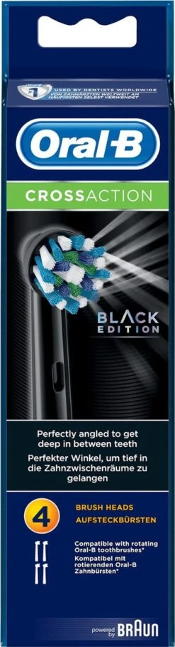 Oral B Oral-B CrossAction Zwart Opzetborstels - 4 Stuks -SmileBright Goedkope Winkel 326x1200 3