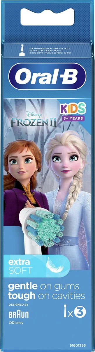 Oral B Oral-B Kids Opzetborstels Met Disney Frozen 2-figuren, 3 Stuks 1 Oral B Oral-B Kids Opzetborstels Met Disney Frozen 2-figuren, 3 Stuks