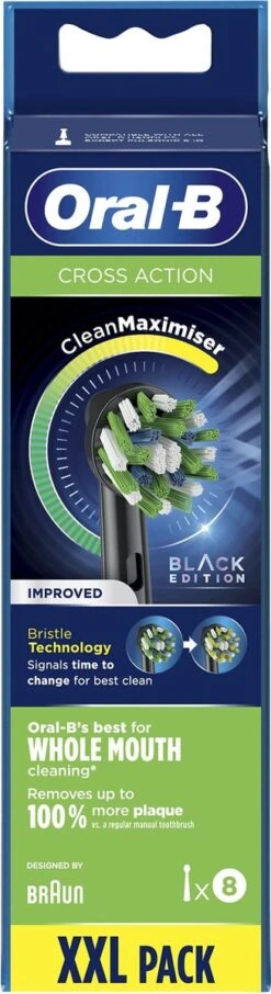 Oral B Oral-B CrossAction - Met CleanMaximiser-technologie - Opzetborstels - Zwart - 8 Stuks -SmileBright Goedkope Winkel 327x1200 10