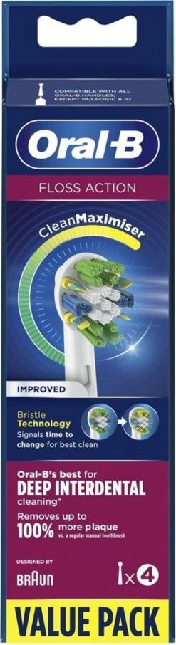 Oral B Oral-B FlossAction - Met CleanMaximiser-technologie - Opzetborstels - 4 Stuks -SmileBright Goedkope Winkel 327x1200 17