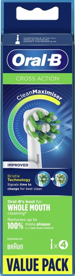 Oral B Oral-B CrossAction - Met CleanMaximiser-technologie - Opzetborstels - 4 Stuks -SmileBright Goedkope Winkel 327x1200 19