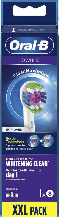 Oral B Oral-B 3D White - Met CleanMaximiser-technologie - Opzetborstels - 8 Stuks 21 Oral B Oral-B 3D White - Met CleanMaximiser-technologie - Opzetborstels - 8 Stuks -SmileBright Goedkope Winkel 327x1200 3