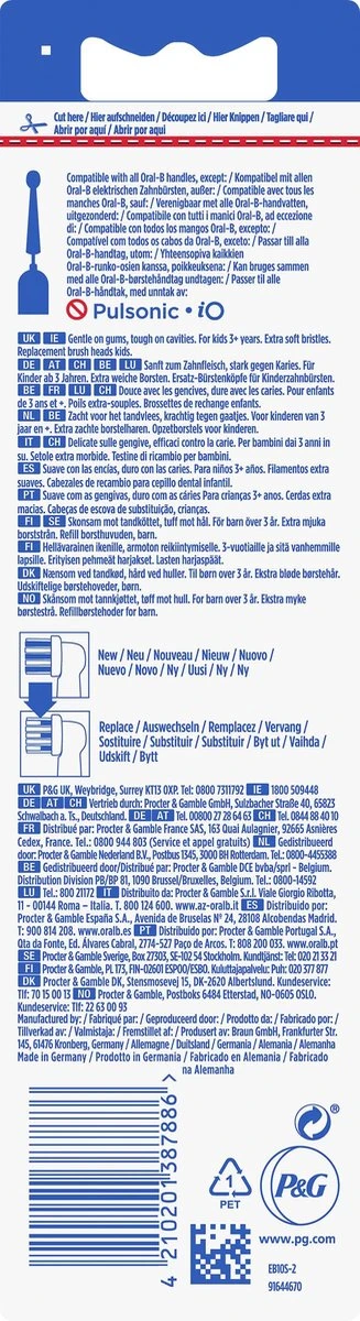 Oral B Oral-B Opzetborstels Kids 2 Stuks 9 Oral B Oral-B Opzetborstels Kids 2 Stuks - Afbeelding 9