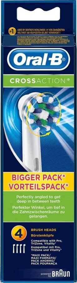 Oral B Oral-B CrossAction - Opzetborstels - 4 Stuks -SmileBright Goedkope Winkel 328x1200 1