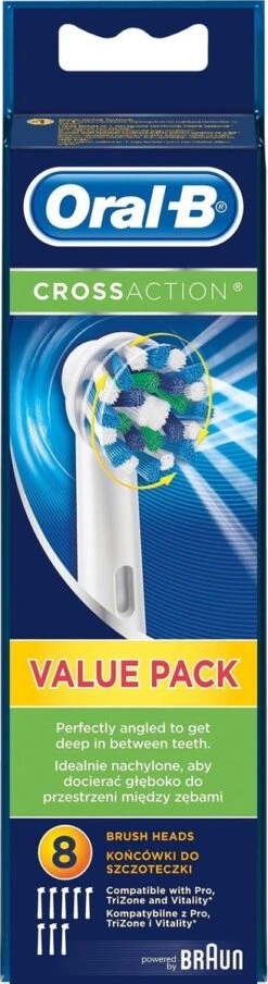 Oral B Oral-B Cross Action EB50 - 8 Stuks Voordeelverpakking -opzetborstels -SmileBright Goedkope Winkel 328x1200 4