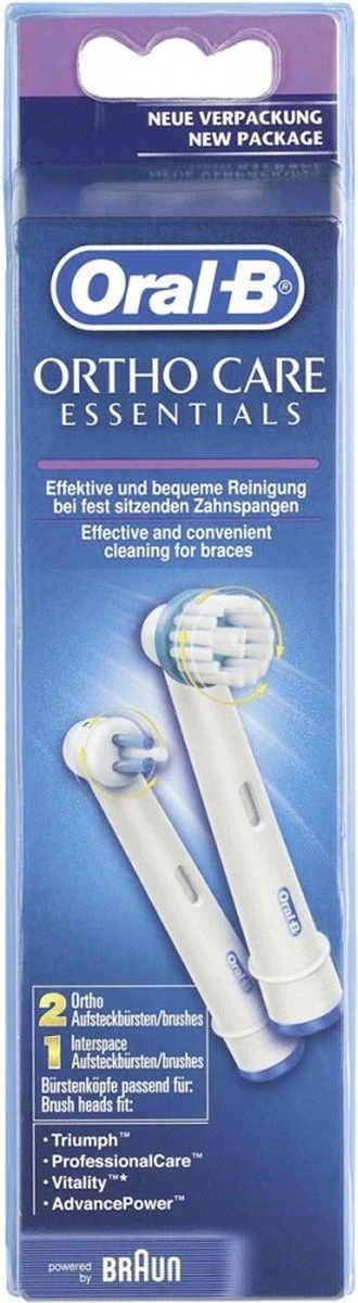 Oral B Oral-B Ortho Care - Opzetborstels - 3 Stuks 11 Oral B Oral-B Ortho Care - Opzetborstels - 3 Stuks - Afbeelding 11