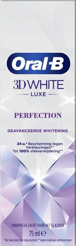 Oral B Oral-B 3D White Luxe Perfection Tandpasta - Voordeelverpakking 12 X 75ml -SmileBright Goedkope Winkel 374x1200 1