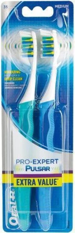 Oral B Oral-B Pro-Expert Pulsar 35M - 2 Tandenborstels - Handtandenborstel -SmileBright Goedkope Winkel 389x1200