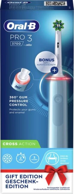 Oral B Oral-B PRO 3 3700 Elektrische Tandenborstel Blauw -SmileBright Goedkope Winkel 457x1200