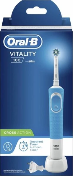 Oral B Oral-B Vitality 100 CrossAction - Blauw - Elektrische Tandenborstel -SmileBright Goedkope Winkel 501x1200