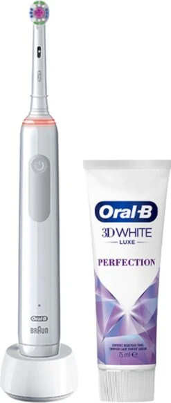 Oral B Oral-B PRO 3 3800 3D-White Elektrische Tandenborstel Wit + Tandpasta -SmileBright Goedkope Winkel 508x1200